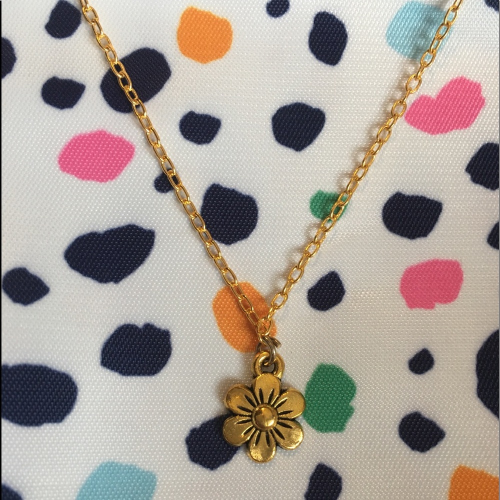 Gold Flower Necklace